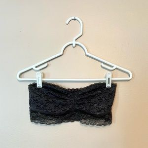 Gray Lace Aerie Bandeau, Size M
